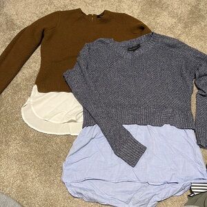 Two 2-piece sweaters Size S - J. Crew and Banana Republic